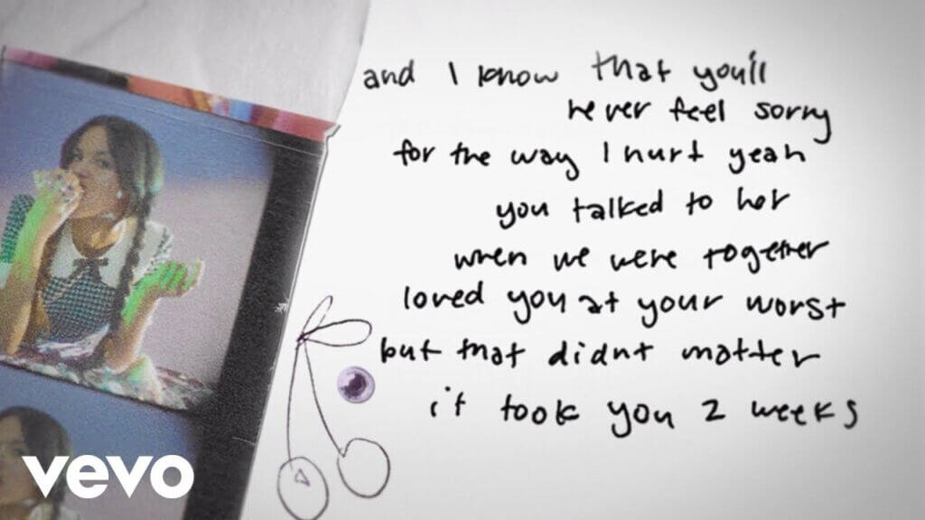 traitor/Olivia Rodrigo 歌詞和訳と意味