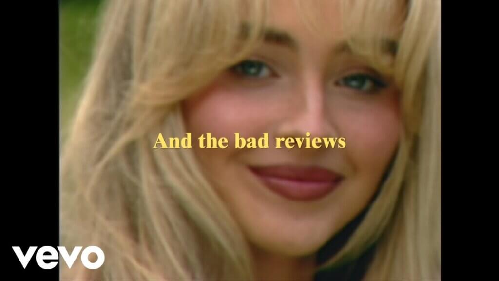 Bad Reviews/Sabrina Carpenter 歌詞和訳と意味